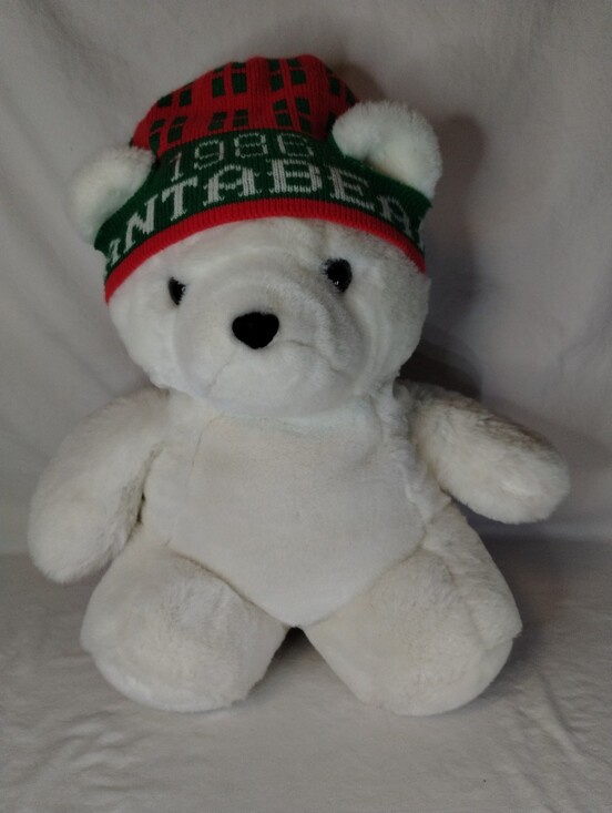 Other - Santa Bear Plush Vintage 1986